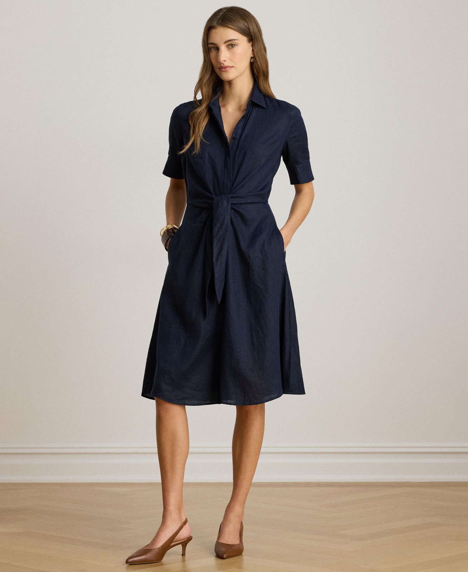 Women's Linen Shirtdress