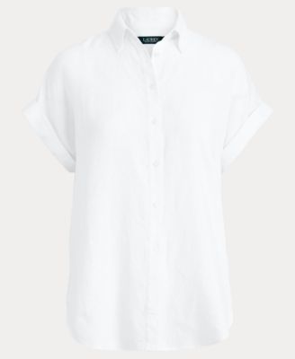 Women's Dolman-Sleeve Point Collar Shirt