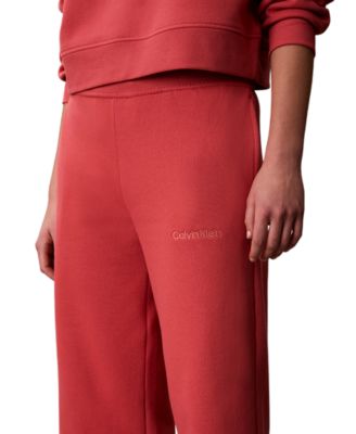 Women's Cropped Wide-Leg Sweatpants