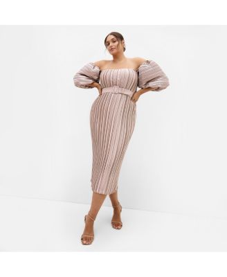 Women's Krista Pleat Midi Dress