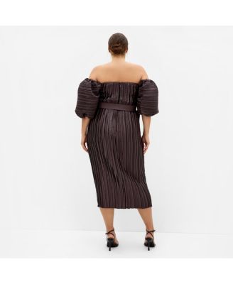 Women's Krista Pleat Midi Dress