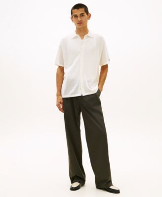 Men's Short-Sleeve Cardigan Shirt