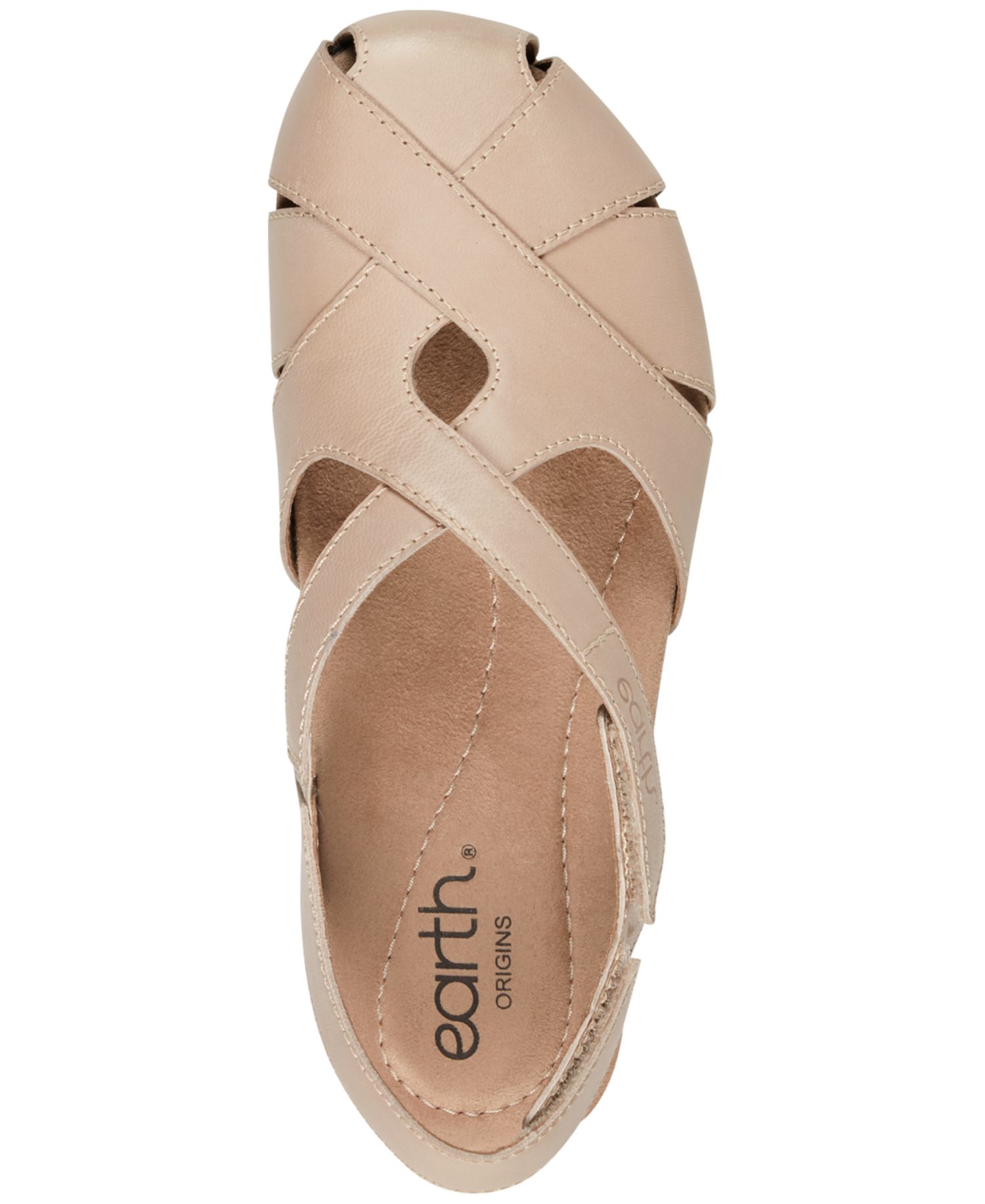 Women's Brentia Leather Criss-Cross Flat Sandals