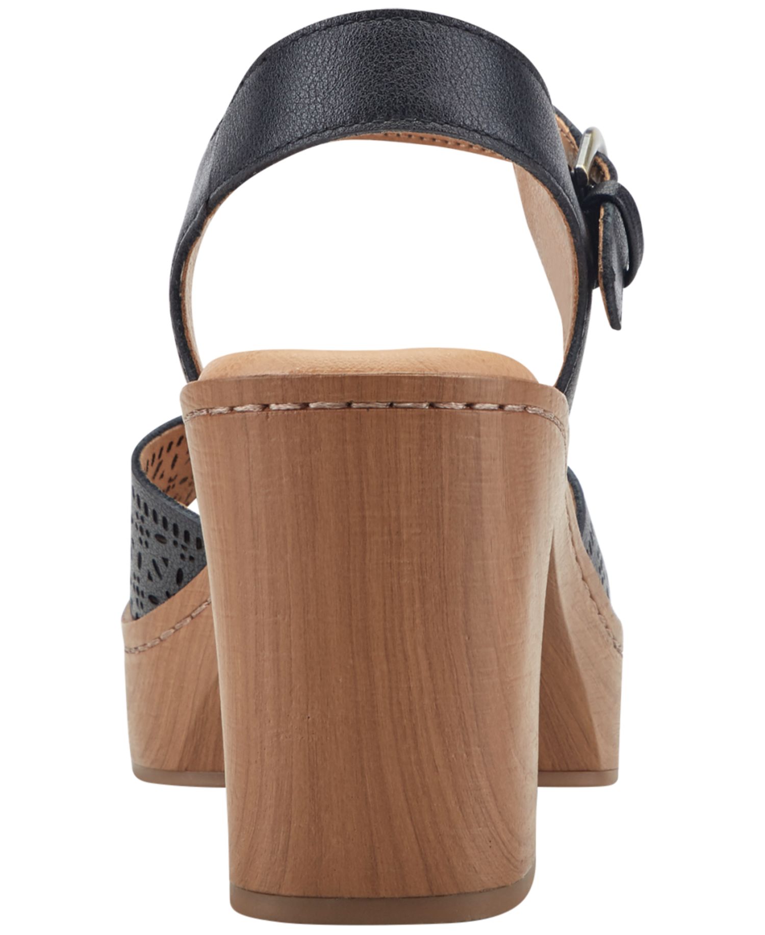Women's Quinty Leather Platform Block Heel Dress Sandals