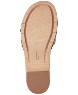 Women's Haisly Leather Buckle Band Block Heel Sandals