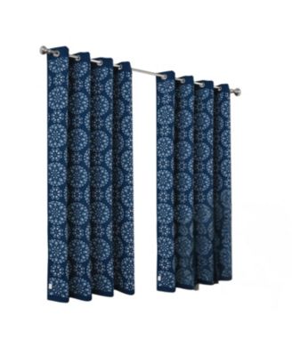 100% Polyester 190 GSM Tilley Revisible Blackout Grommet Curtain Panel
