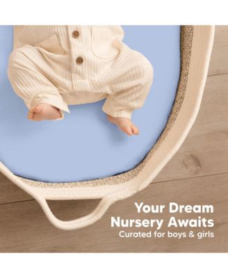 Bassinet Sheet for Baby Girls, Boys, 2-Pack Isla Fitted Bassinet Sheets, Bassinet Mattress Sheets