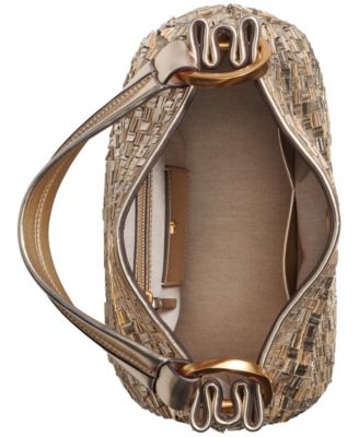 Glenwood Metallic Woven Small Shoulder Bag