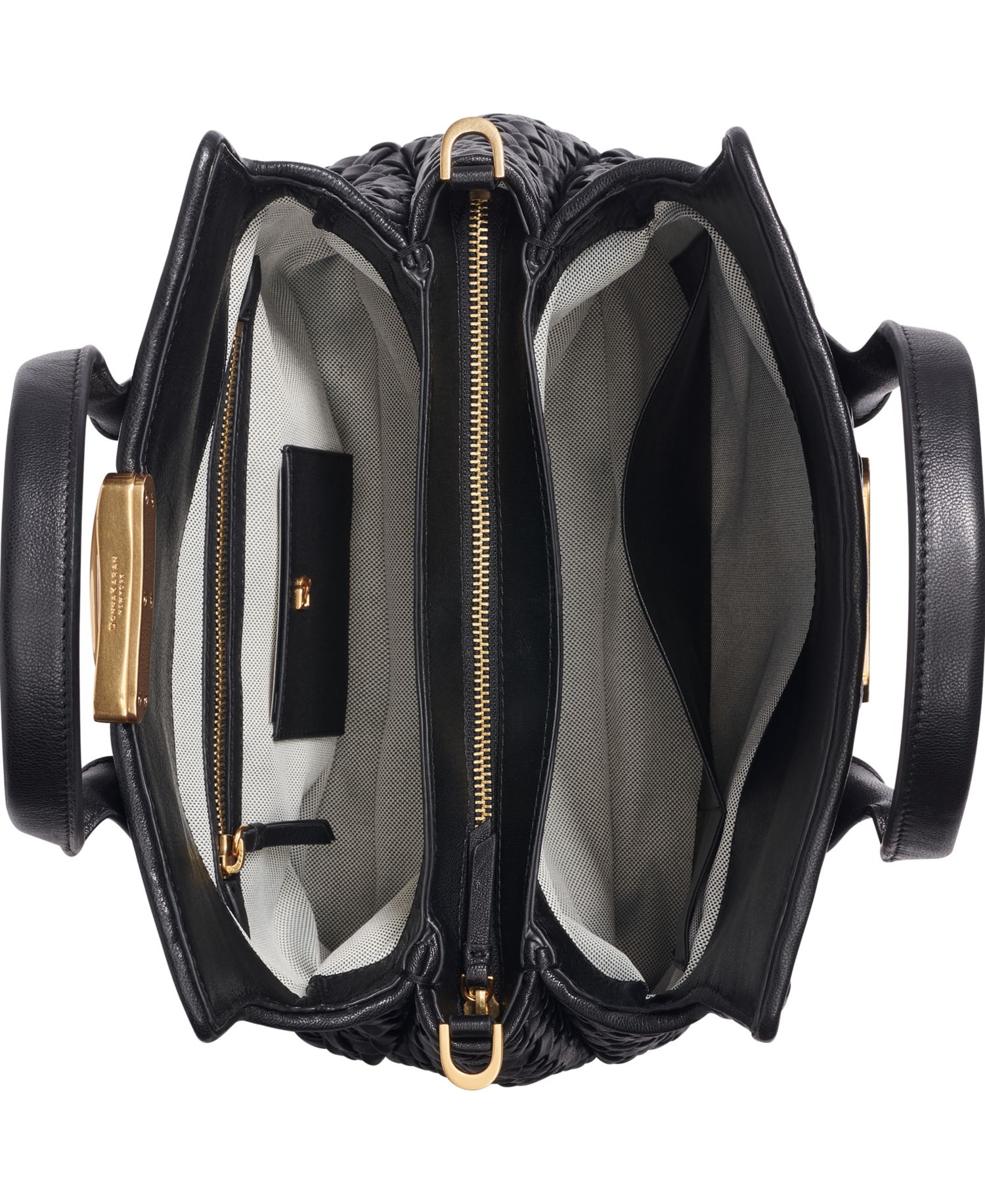 Amagansett Woven Leather Satchel Bag