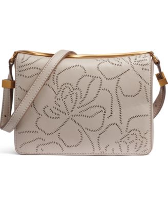 Jericho Floral Perforated Medium Shoulder Bag