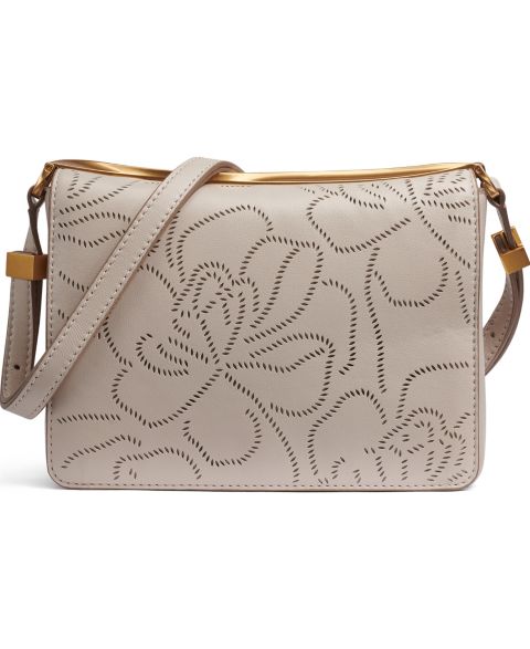 Женская сумка Donna Karan New York Jericho Floral Perforated Medium Shoulder, цвет: Песочный