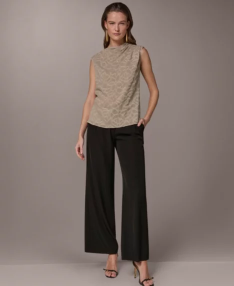 Petite Mock Neck Top - Turin