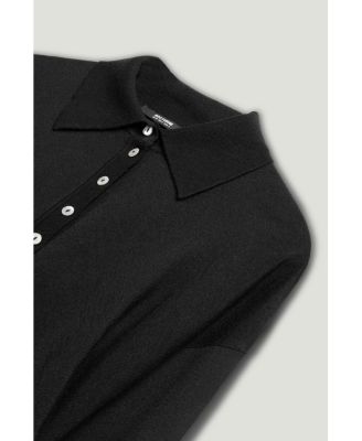 Women's Knit Polo Sweater