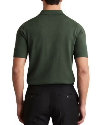 Men's Merino Wool Short-Sleeve Polo Shirt