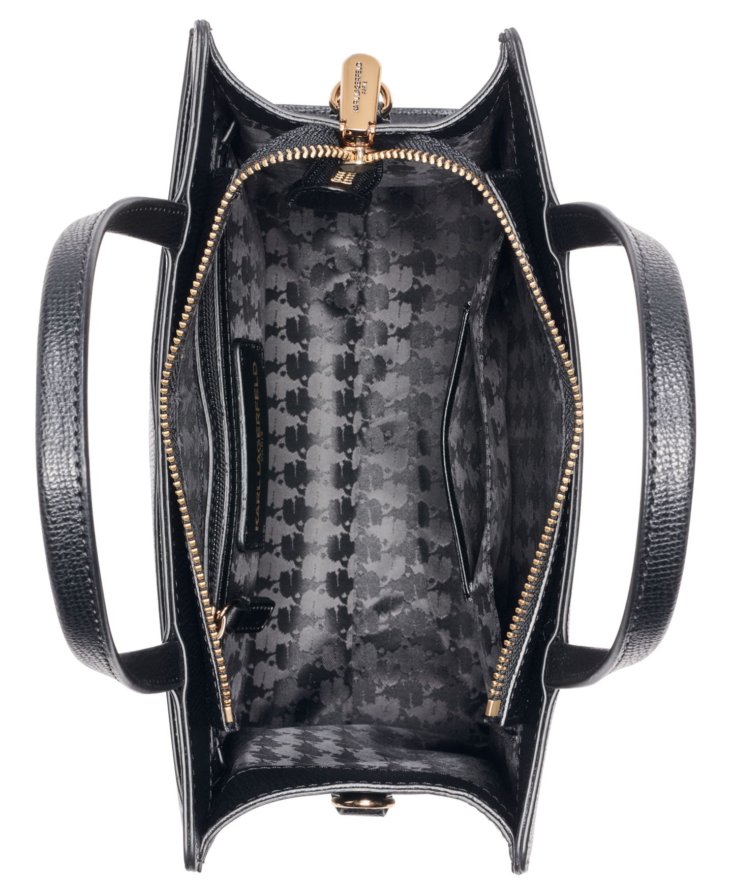 Женская сумка KARL LAGERFELD PARIS Maybelle Satchel, цвет: Чёрный разноцветный — фото 4