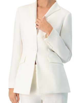 Women's No Lapel Single-Button Blazer