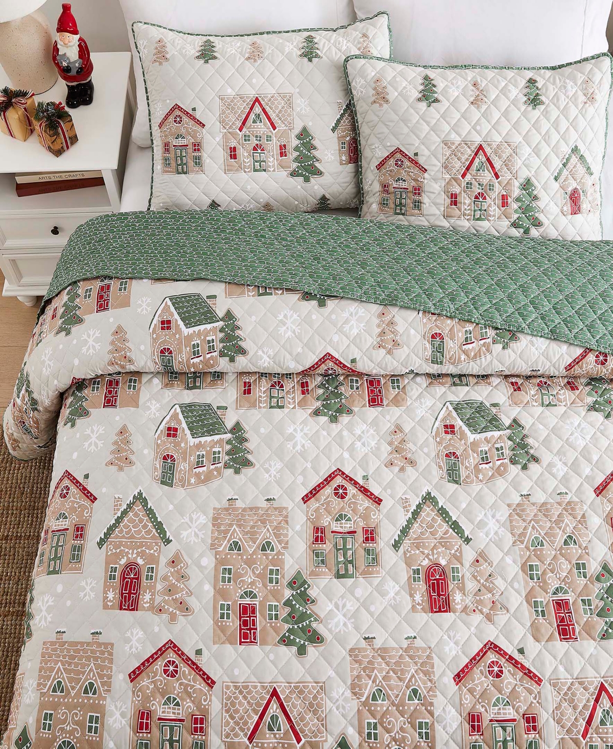 Avanti Gingerbread Reversible 2-Pc. Quilt Set, Twin