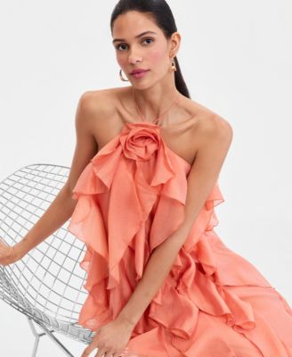 sachin and babi light blue dress Women's Orange Semi-Formal Cocktail & Party Dresses
