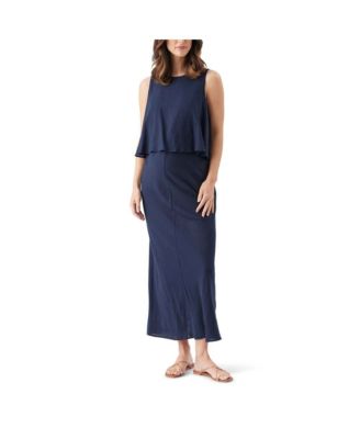Women's Lena Linen Nursing Dress