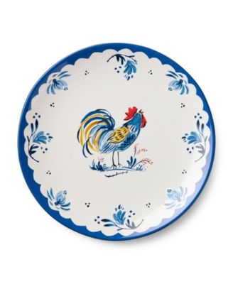French Rooster Dinner Plates, Set of 4