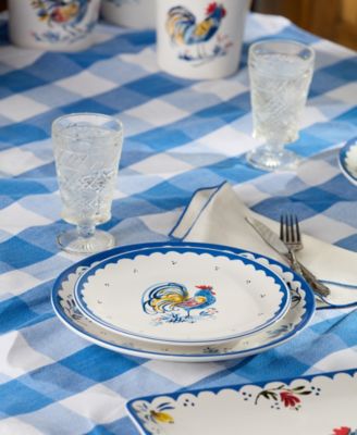 French Rooster Salad Plates, Set of 4