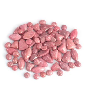 Sterling Rhodonite Pear-Shaped Concha Lever Back Earrings