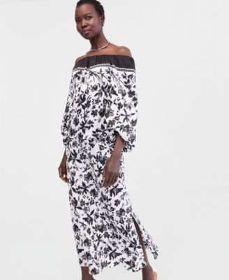 INC International Concepts Black and Cream Printed Lining I.N.C. International Concepts Women main image 2