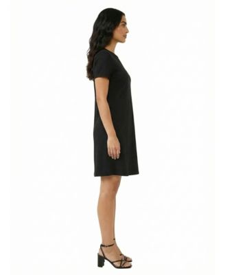 Petite Short-Sleeve Shift Dress