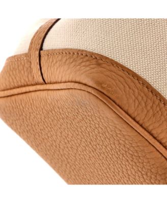 30 Garden Party Tote Toile and Leather