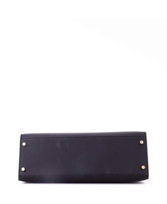 Kelly 32 Handbag Black Epsom with Gold Hardware