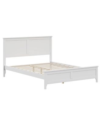 Elegant Pine Wood and MDF Platform Bed