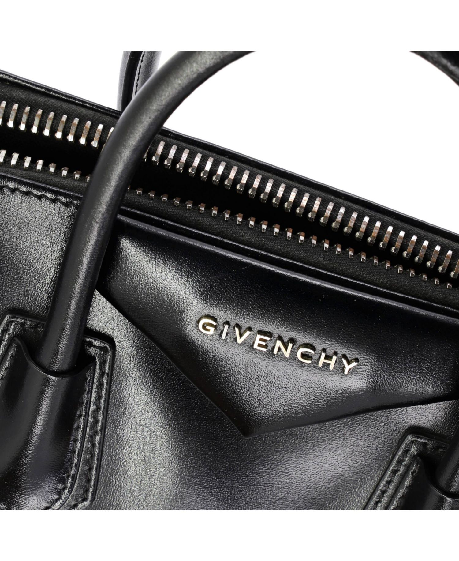 Small Antigona Bag Glazed Leather
