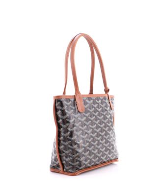 Mini Anjou Reversible Tote Coated Canvas