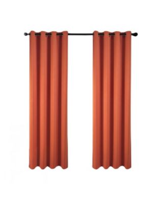 100% Polyester 250 GSM Riley 100% Blackout Grommet Panel 54" x 45" Spice