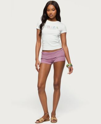 Women's Ibiza Rhinestone T Shirt