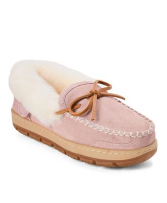Women's Gladstone Genuine Shearling Moccasin with Stitching