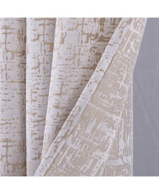 100% Polyester 140 GSM Luca Jacquard Grommet Curtain Panel 54" x 84"