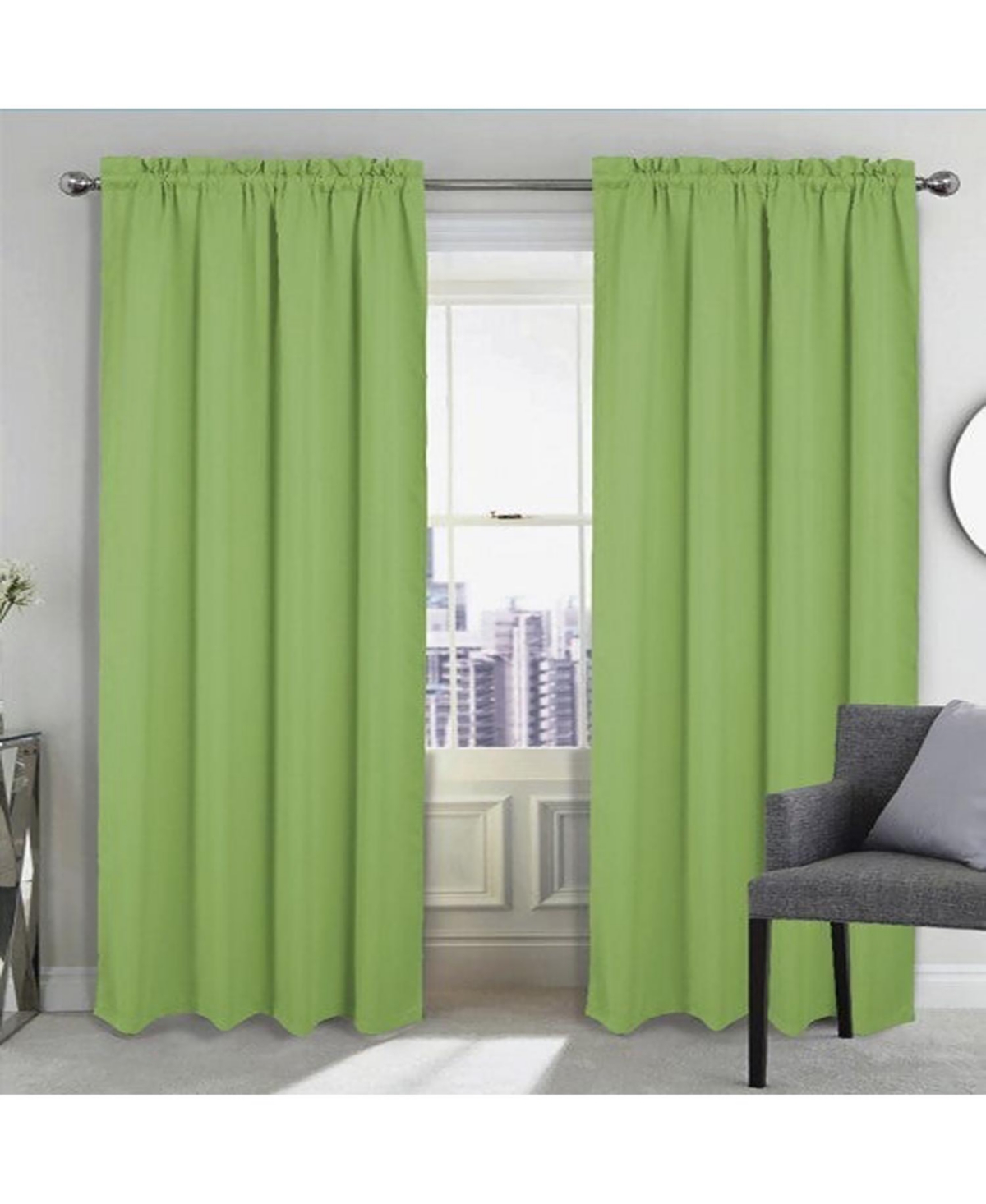 Rt Designers Collection Twilight Blackout Rod Pocket Curtain Panel