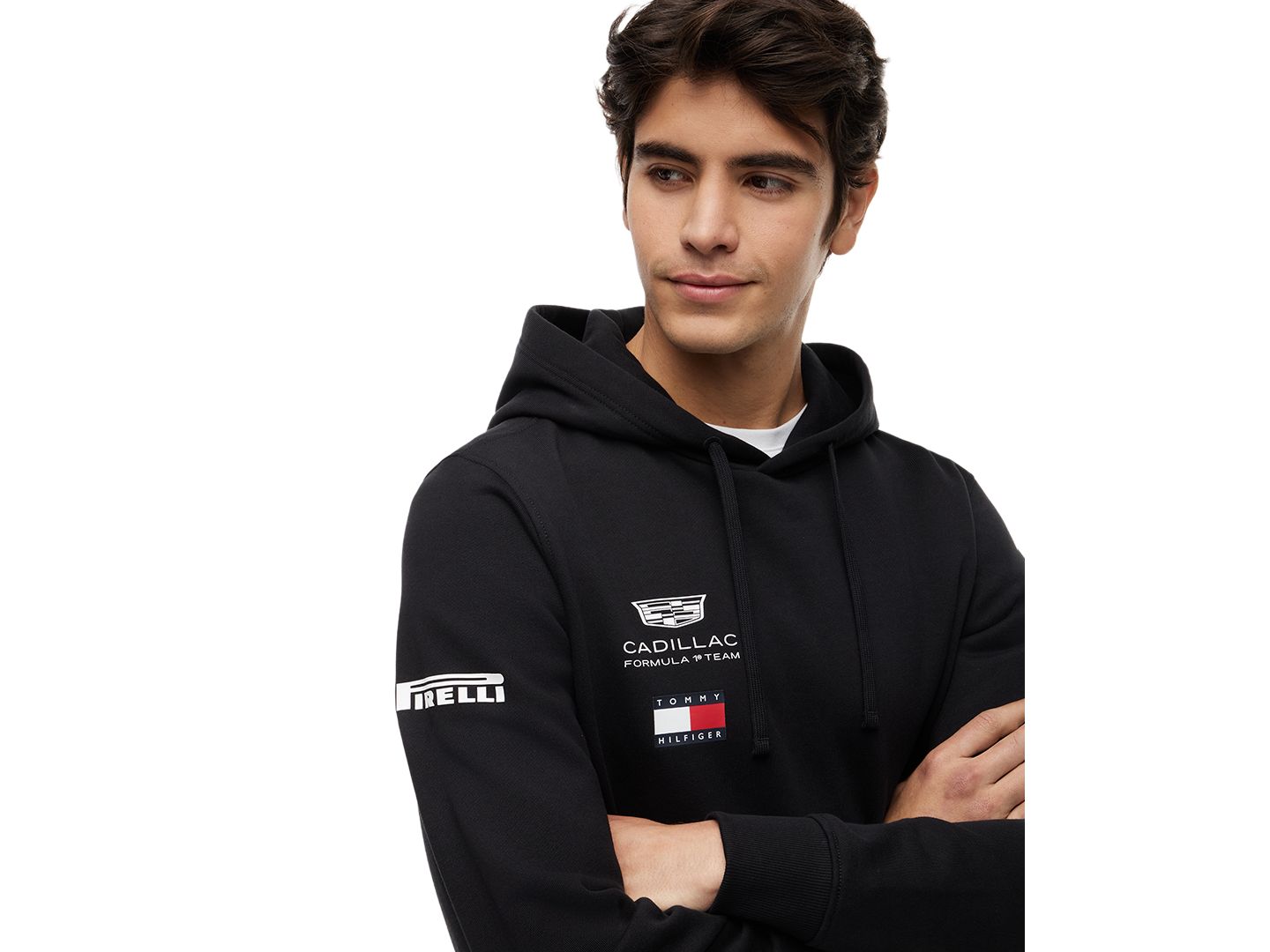 Мужское худи Tommy Hilfiger x Cadillac F1® Replica Graphic, цвет: Чёрный — фото 3