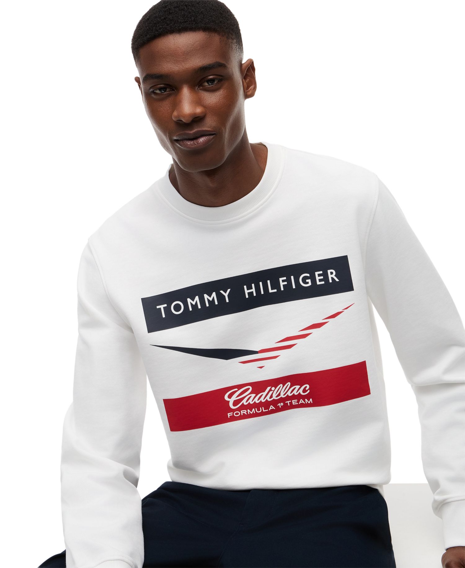 x Cadillac F1® Men's Chevron Logo Crewneck