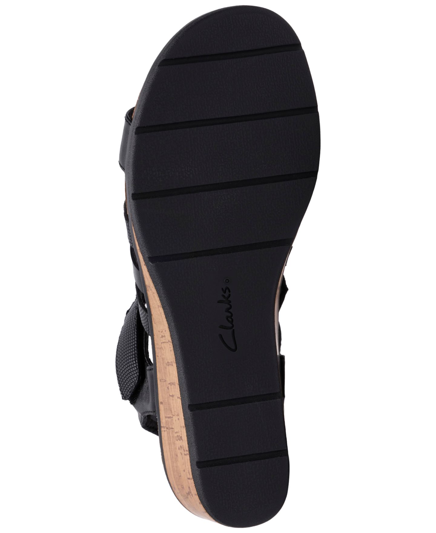 Женские сандалии Clarks Kacha Step Round Toe, цвет: Чёрный кожаный — фото 5