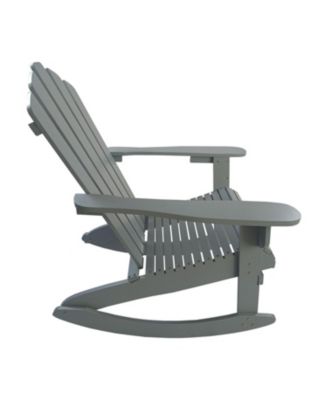 Reclining Wooden Outdoor Rocking Adirondack Chair