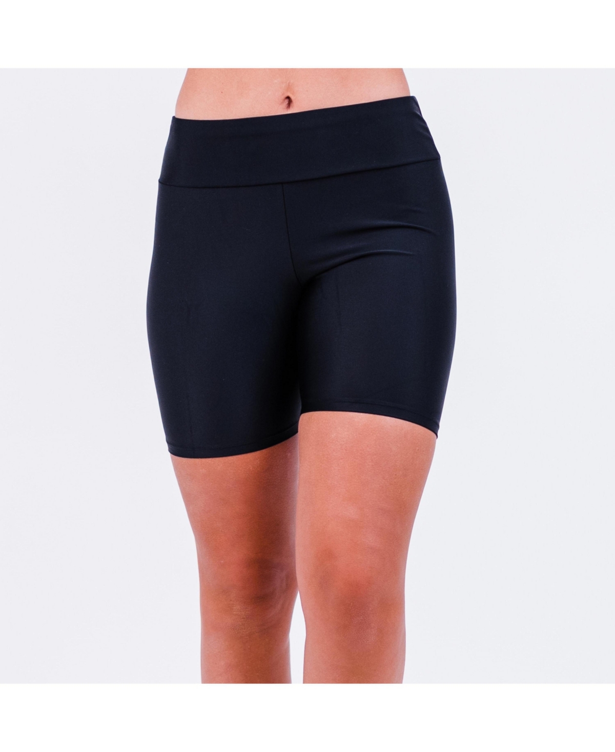 Calypsa Women's Maya Tankini Swim Top With Removable Cups and Mid-Thigh Shorts