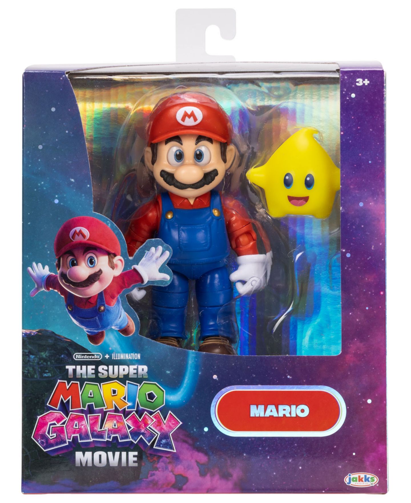 Детские фигурки The Super Mario Galaxy Movie 5" Articulated Glow-in-the-Dark Action Figure, Ages 3+ — фото 1