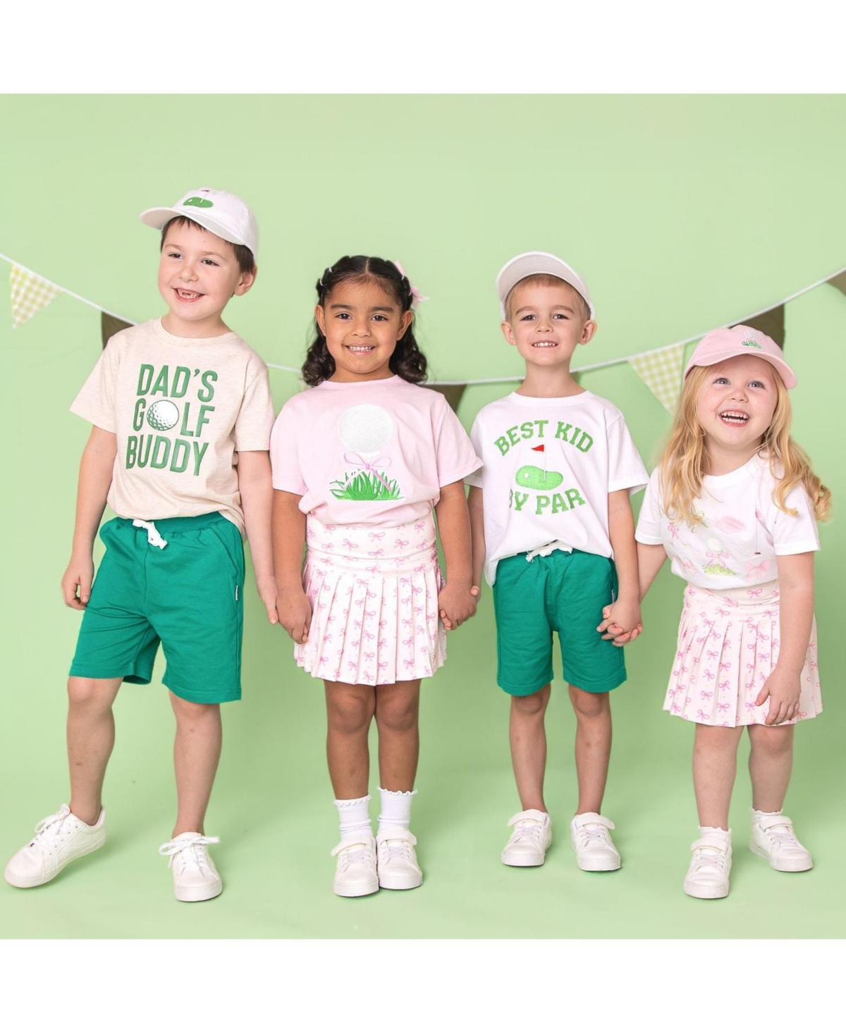 Sweet Wink Toddler Girls Golf Tee Bow Patch Short Sleeve T-Shirt