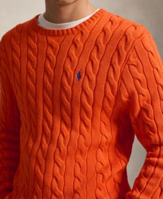 Men's Cable-Knit Cotton Sweater