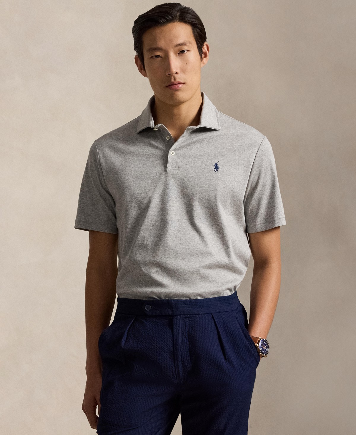 Мужские Polo Ralph Lauren Classic Fit Soft Cotton Polo Shirt — фото 2