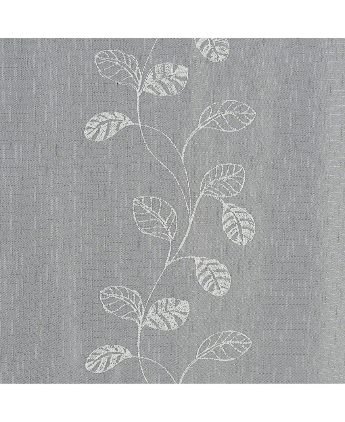 Rt Designers Collection 100% Polyester 140 Gsm Reed Embroidered Grommet Curtain Panel