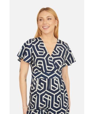 Women's Sculpting Wrap Wide Leg Maxi Jumpsuit