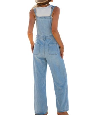 Women's Square Neck Zipper Closure Unlined Jumpsuit